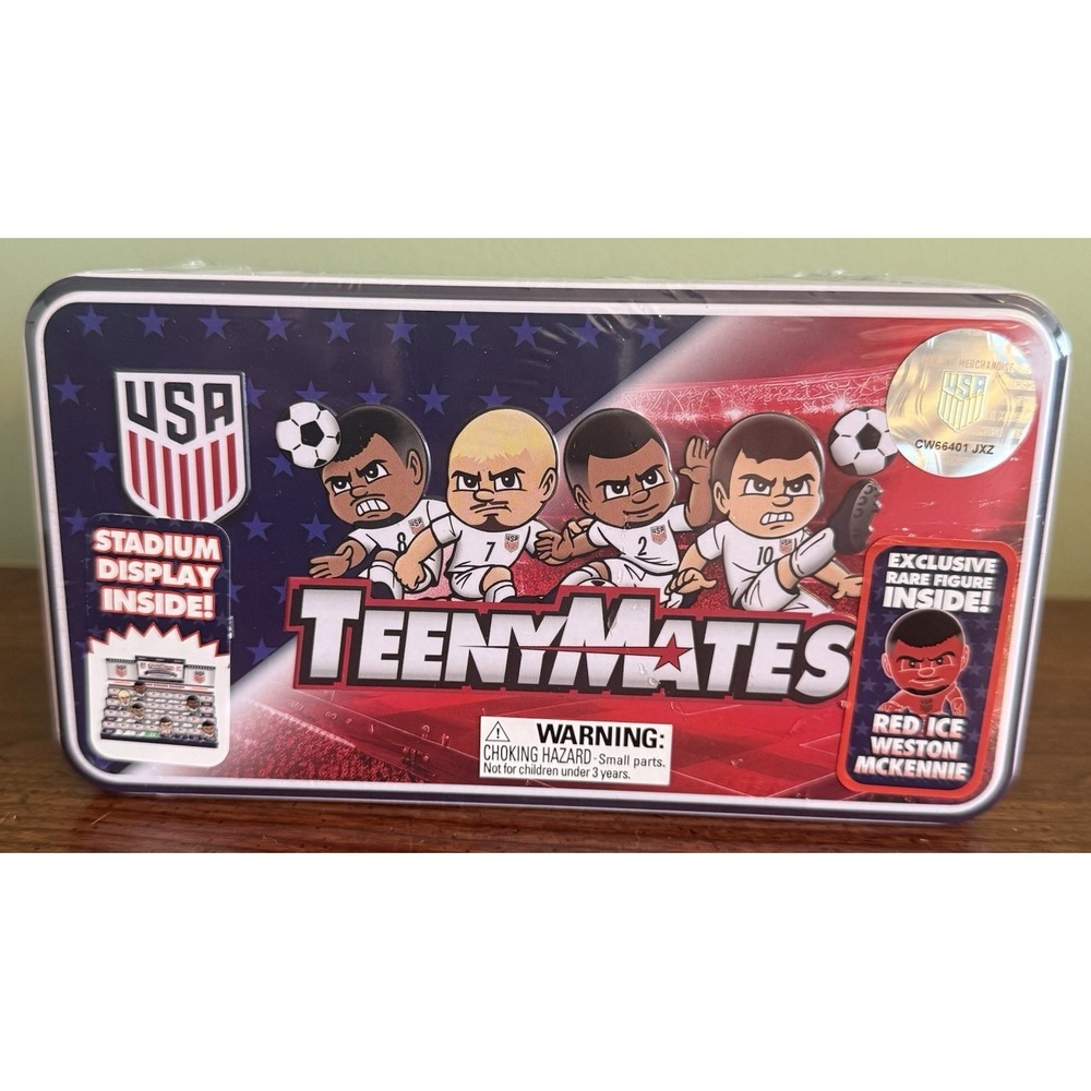 FIFA TeenyMates 2026‎ USA Soccer Collectors Tin Sealed New Red Ice Variant NIB